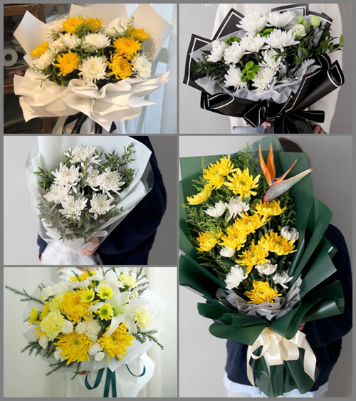 河北沧州肃宁县白事花束代送